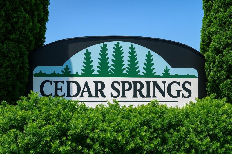 Cedar Arbor in Spring